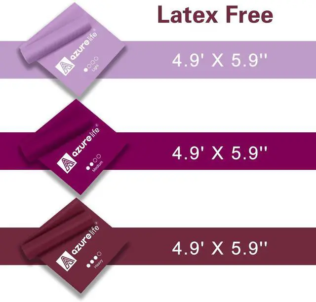 Alt view image 3 of 7 - Resistance Bands,Professional Long Non-Latex Elastic Stretch Bands,Exercise Bands for Physical Therapy, Yoga, Pilates, Rehab, at-Home or The Gym Workouts, Strength Training