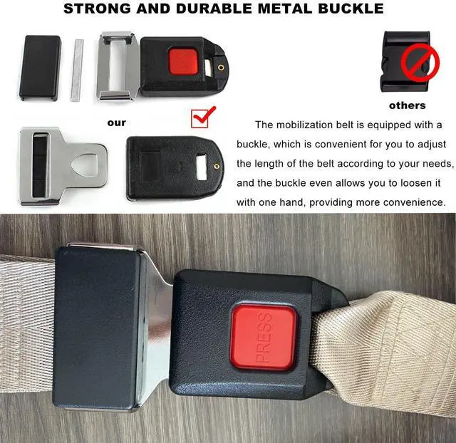 Alt view image 2 of 5 - Mobilization Belt New Premium Adjustable Thick Cushioning Pad for Physical Therapy, Rehabilitation & Stretching High-Performance Traction Equipment for Therapists and Home Use (Blue)