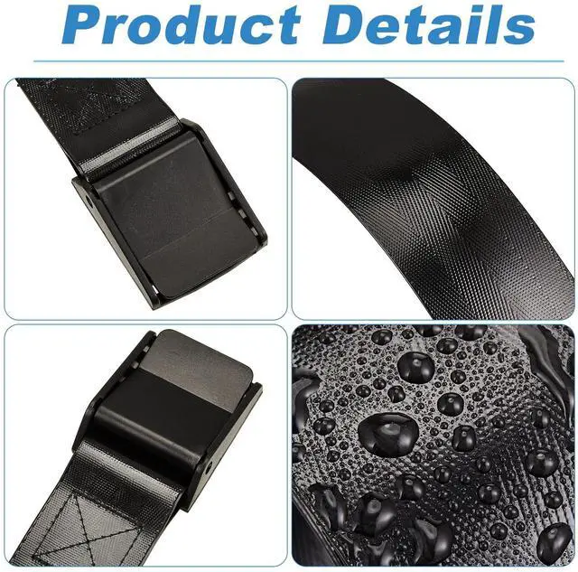 Alt view image 4 of 7 - Vinyl Gait Belt Transfer for 60 Inch Assist Device Safety Occupational Physical Gate with Spring Loaded Buckle Handles Elderly Pediatric Caregiver Nurse