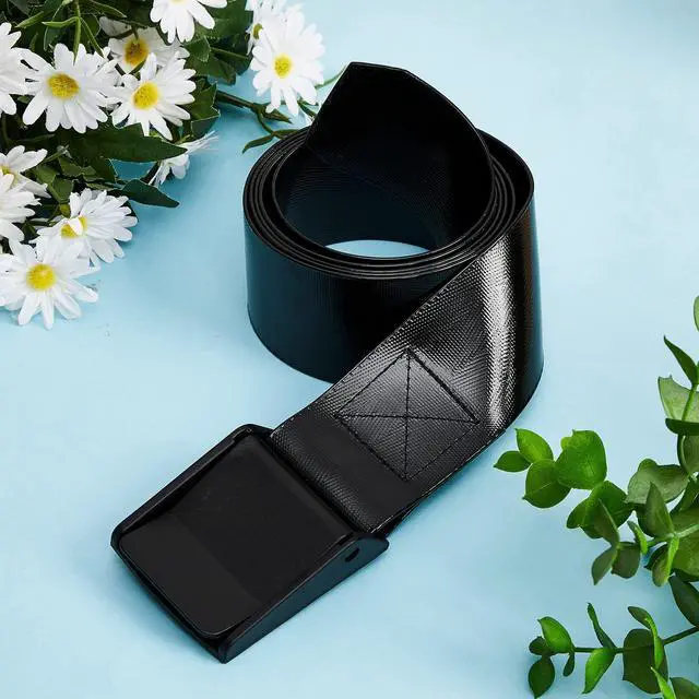 Alt view image 5 of 7 - Vinyl Gait Belt Transfer for 60 Inch Assist Device Safety Occupational Physical Gate with Spring Loaded Buckle Handles Elderly Pediatric Caregiver Nurse