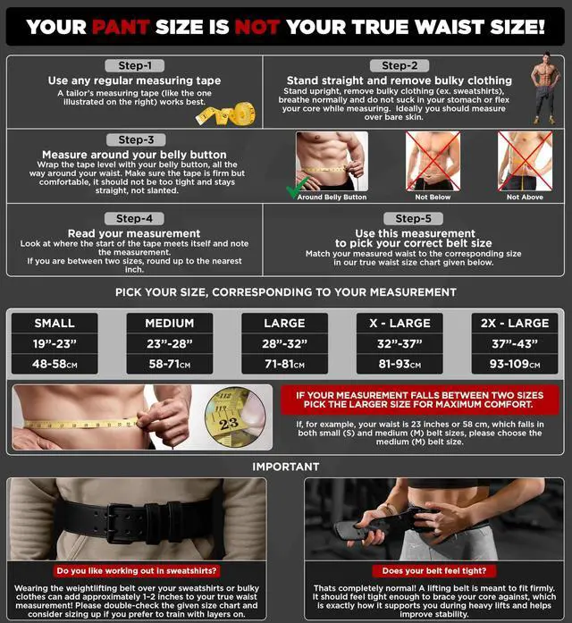 Alt view image 3 of 7 - Weight Lifting Belt Gym Fitness, Cowhide Leather, 4 6 Padded Lumbar Back Support, 10 Adjustable Holes, Weightlifting Powerlifting Bodybuilding Deadlift Squat Workout Strength Training, Men Women