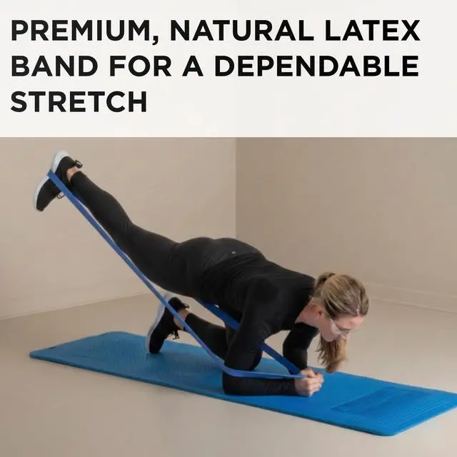 Alt view image 4 of 7 - Resistance Bands, 6 Yard Roll Professional Latex Elastic Band For Upper & Lower Body, Core Exercise, Physical Therapy, Pilates, Home Workouts, Rehab, Blue, Extra Heavy, Level 5