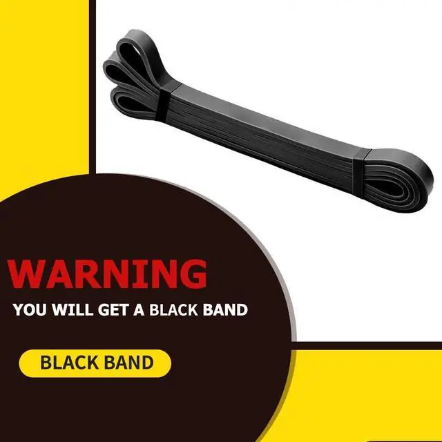 Alt view image 3 of 7 - Resistance Band Pull up Band Fitness Exercise Bands Natural Latex for Workout Body Stretch Powerlifting Band Fitness Sport Training at Home/The Gym - Black