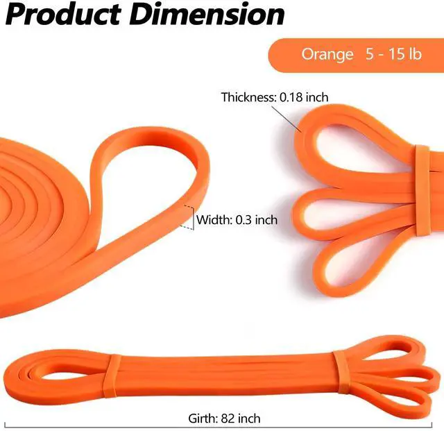 Alt view image 6 of 7 - Resistance Bands for Working Out, Pull up Bands, Workout Bands, Exercise Bands, Stretching Bands for Strength Training, Fitness, Mobility Training, Home Workout, Physical Therapy, Stretching