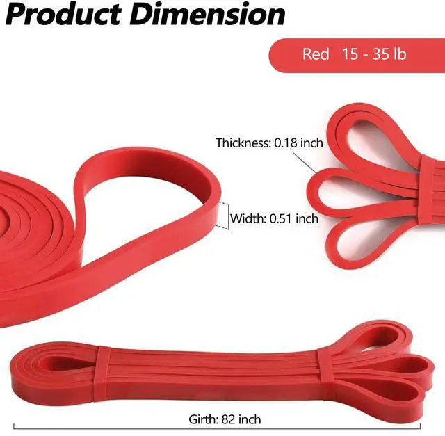 Alt view image 7 of 7 - Resistance Bands for Working Out, Pull up Bands, Workout Bands, Exercise Bands, Stretching Bands for Strength Training, Fitness, Mobility Training, Home Workout, Physical Therapy, Stretching