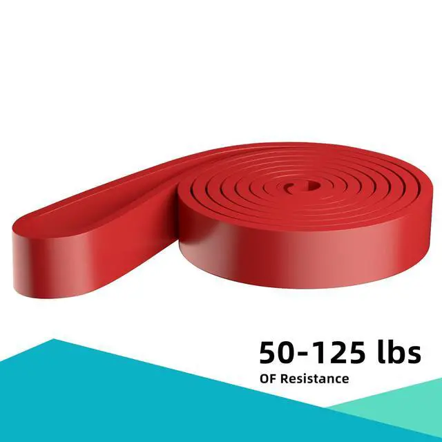 Alt view image 3 of 6 - Resistance Bands, Pull Up Bands, Pull Up Assist Band Exercise Bands for Men & Women Working Out, Body Stretching, Physical Therapy, Muscle Training - Red