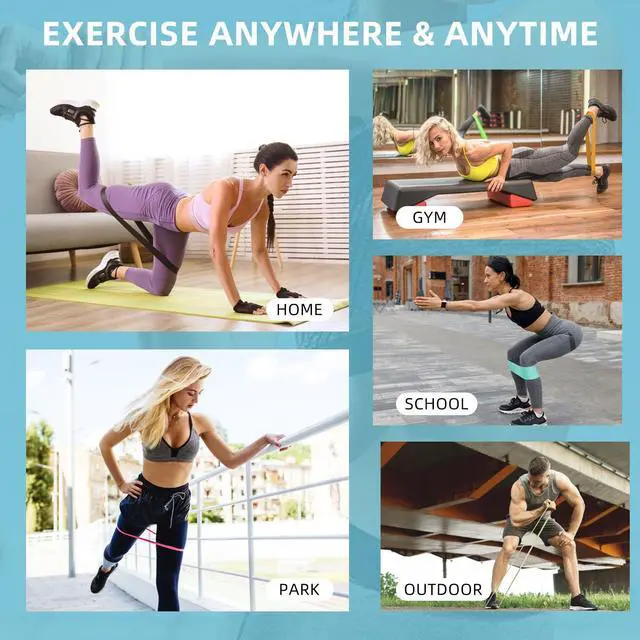 Alt view image 6 of 6 - Resistance Bands, Pull Up Bands, Pull Up Assist Band Exercise Bands for Men & Women Working Out, Body Stretching, Physical Therapy, Muscle Training - Red