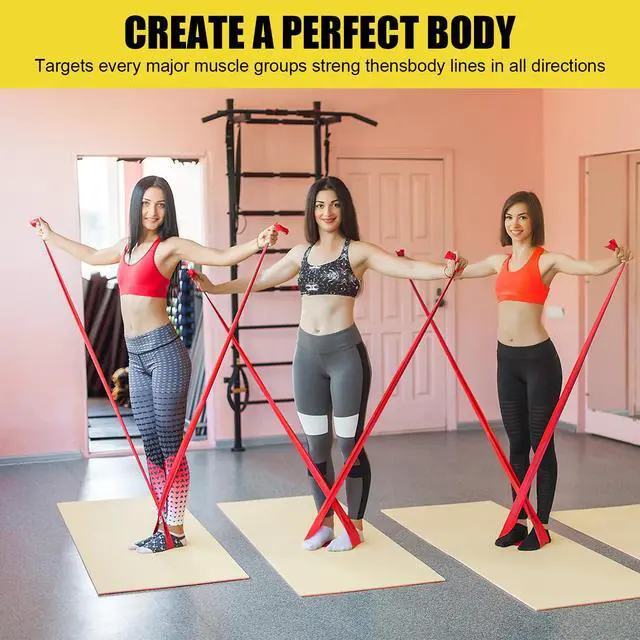 Alt view image 7 of 7 - Resistance Exercise Band Kit,4 Pack 1.5M Resistance Bands for Women or Men,Physiotherapy Recovery Fitness Band for Mobility Strength & Rehab Premium Quality