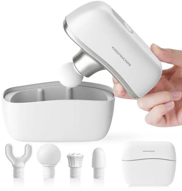 Main image of Mini Massage Gun with All-in-One Storage Case, Pocket-Sized Small Massage Gun Deep Tissue, 0.5 lbs Portable Percussion Massager for Travel, Gym, Gift for Women Men
