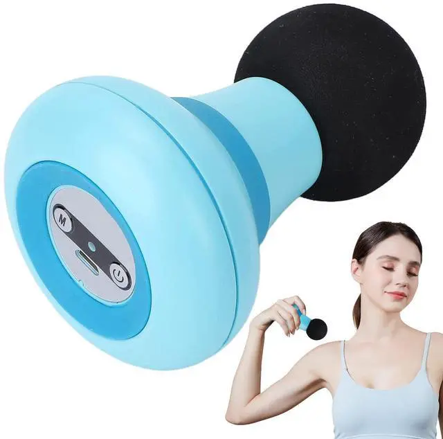 Main image of Mini Massage Gun, Portable Mini Massager USB Charging Electric Handheld Personal Massager with 6 Speed Vibration, Deep Tissue Muscle Massager Fascia Gun for Relaxation Muscles Relief Pain (Blue)
