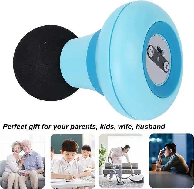 Alt view image 6 of 7 - Mini Massage Gun, Portable Mini Massager USB Charging Electric Handheld Personal Massager with 6 Speed Vibration, Deep Tissue Muscle Massager Fascia Gun for Relaxation Muscles Relief Pain (Blue)