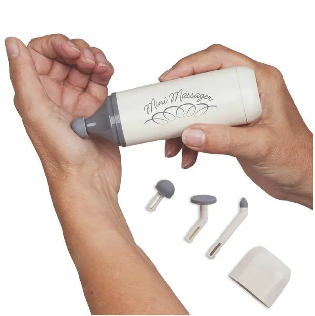 Main image of Norco Mini Massager Portable Massage Gun for Scar Tissue Break Up, Massage, Hand, Finger, and Muscle Relief with 3 Silicone Attachments | NC70209