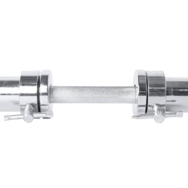 Alt view image 3 of 4 - Olympic Solid 2-Inch, Dumbbell Handle 20in (OBIS-20), Alloy Steel, Chrome