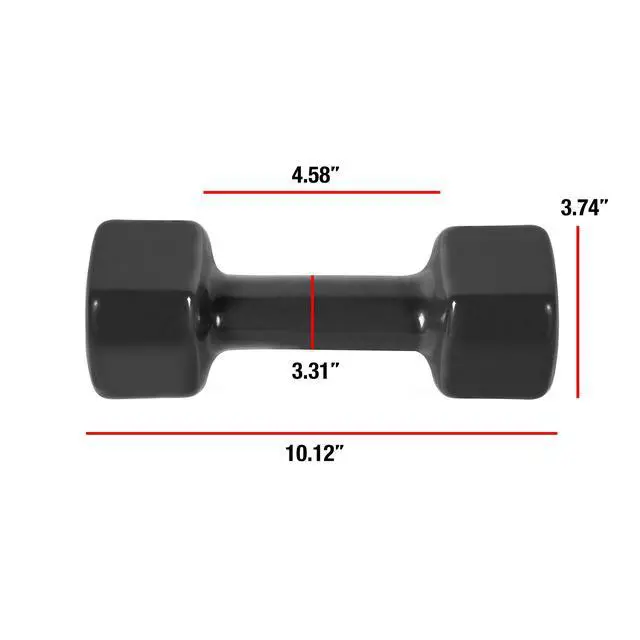 Alt view image 2 of 6 - Vinyl Coated Dumbbell, 12 lb Single