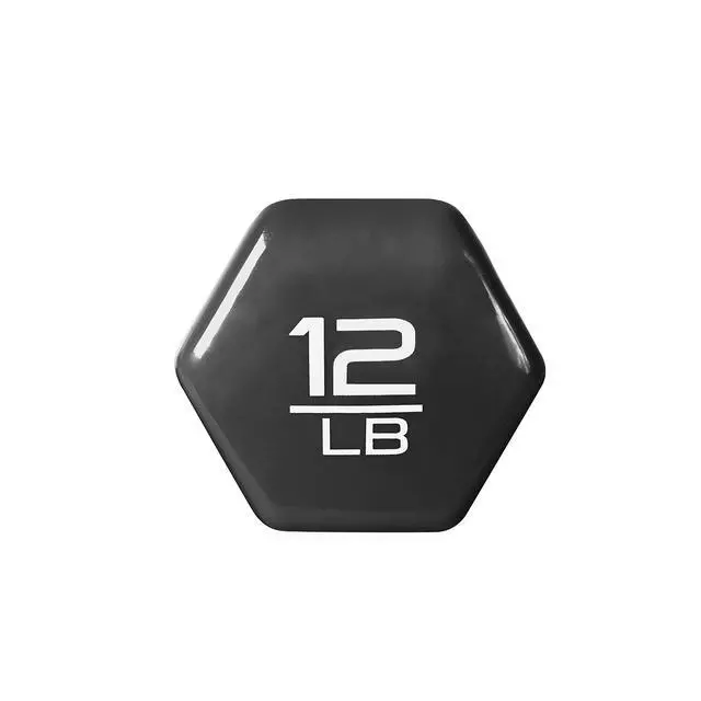 Alt view image 4 of 6 - Vinyl Coated Dumbbell, 12 lb Single