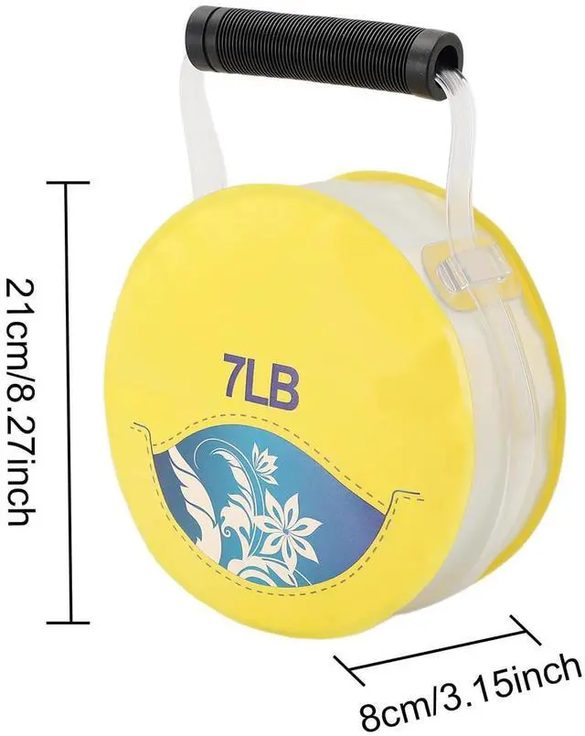 Alt view image 4 of 5 - 2-in-1 Water-Filled Dumbbell & Kettlebell for Her,7lbs Adjustable Soft Weights