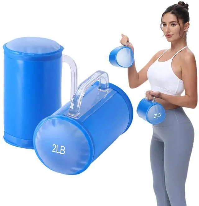 Main image of Water Dumbbells, Water Filled Training Dumbbells, Travel Weights Set, Adjustable Weights to 4 Lbs/Pair, Portable Gym for Strength Training, Fitness and Shaping