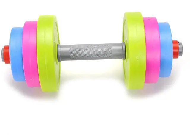 Alt view image 2 of 4 - Fun and Colorful Dumbbell for Kids - Adjustable Weights - Fill Weights with Water or Sand - Beach Toys