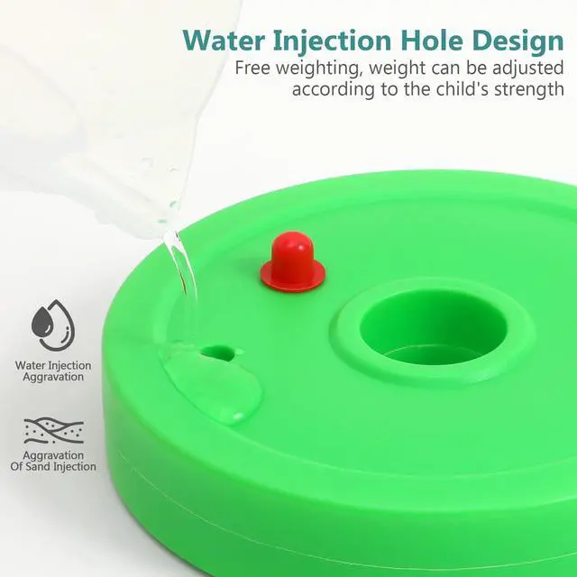 Alt view image 6 of 7 - Toddlers Weight Set Adjustable Kids Dumbbell Set Rainbow Colors Plastic Filling Water Exercise Hand Weights for Kindergarten Girls Boys Workout Toy