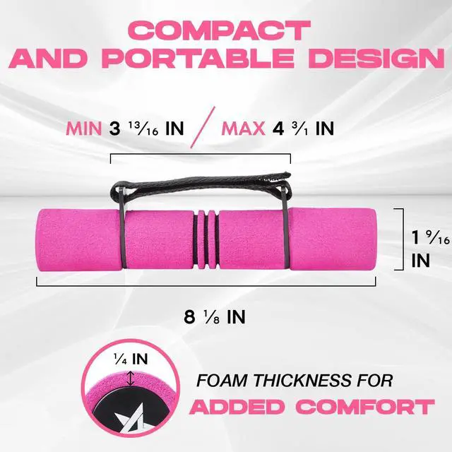 Alt view image 3 of 7 - 2lbs Adjustable Dumbbell Hand Weights Set Of 2 for Women's Walking or Travel Exercise with Adjustable Straps, Foam Cover, and Color Coded Weight, Anti Slip