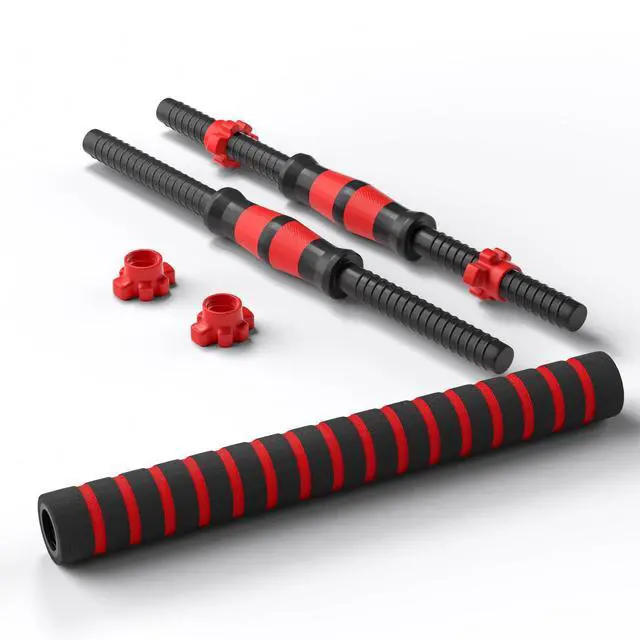 Main image of Dumbbell Handle Set, Dumbbell Bars 13.8in (35 cm), Suitable for 1 inch Wide Weight Plates, Home Gym Strength Training Accessories,Dumbbells Set Suitable for 20/30 Pounds