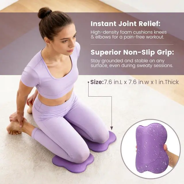 Alt view image 6 of 7 - Foldable Yoga Mat and Blocks Set for Women with 2 Pack Yoga Blocks and Strap,Thin Non Slip Pilates Mat with Bag, Home Workout Equipment Essentials Starter Kit for Beginners Full Body Toning