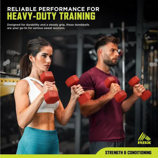 Alt view image 6 of 6 - 6LB Pair Hex Dumbbell Set, 3LB Each, Durable Weights with Easy-Grip Coating, Hex Design to Prevent Rolling, Compact and Portable Workout Set for Strength Training, Cardio, and Upper Body Workouts
