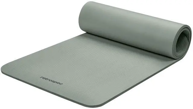 Main image of Solana Yoga Mat 1/2" Thick w/Nylon Strap for Men & Women - Non Slip Excercise Mat for Yoga, Pilates, Stretching, Floor & Fitness Workouts
