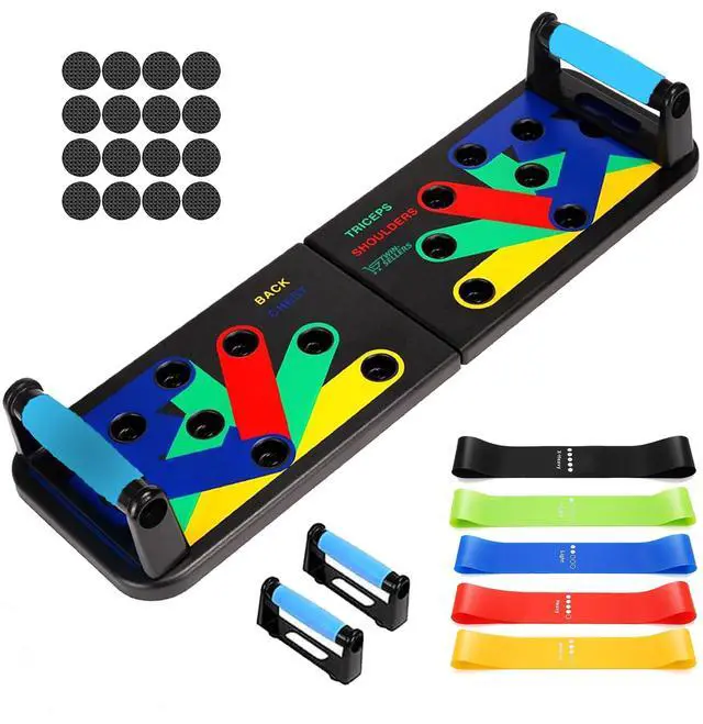 Main image of Push Up Board for Men 20 in 1 Detachable Fitness Board with 5 Resistance Bands, Adjustable Pushup Handles, Perfect Push Up Bars for Home Gym Workout Equipment Training