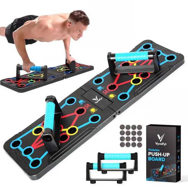 Main image of Solid Push-Up Board 15-in-1 Home Workout Equipment Multi-Functional Push Up bar Stand System for Chest, Arms, Strength Training, Muscle Building, Fat Burning Professional Fitness