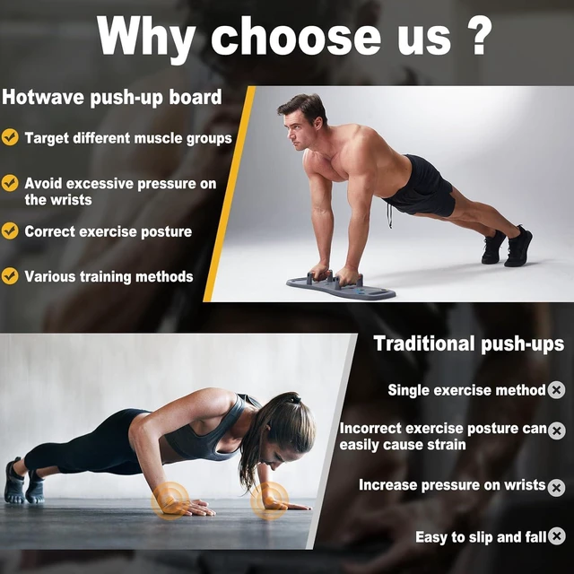Alt view image 2 of 7 - Push Up Board, Portable Pushup Board for Men, Foldable Push Up Bar | Multifunctional Pushup Handles for Floor, Strength Training Equipment for Home Gym, Suitable for Beginners and Teenagers