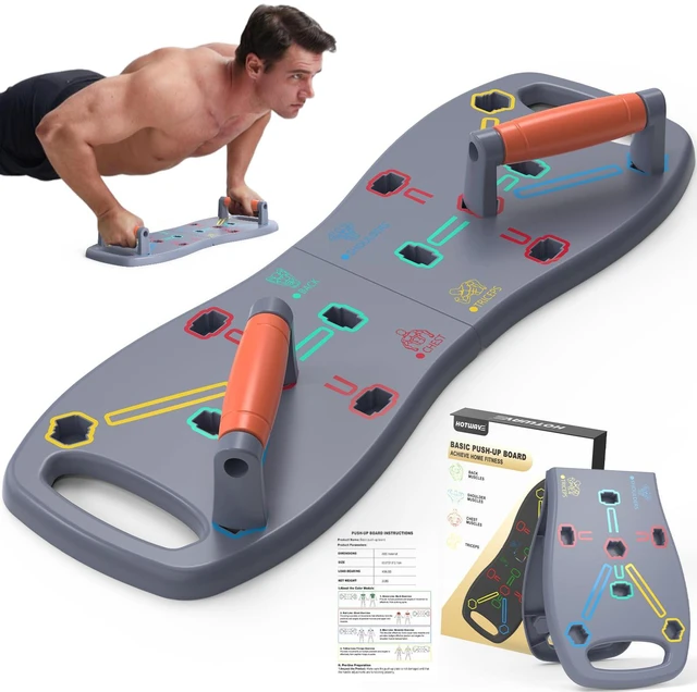Main image of Push Up Board, Portable Pushup Board for Men, Foldable Push Up Bar | Multifunctional Pushup Handles for Floor, Strength Training Equipment for Home Gym, Suitable for Beginners and Teenagers