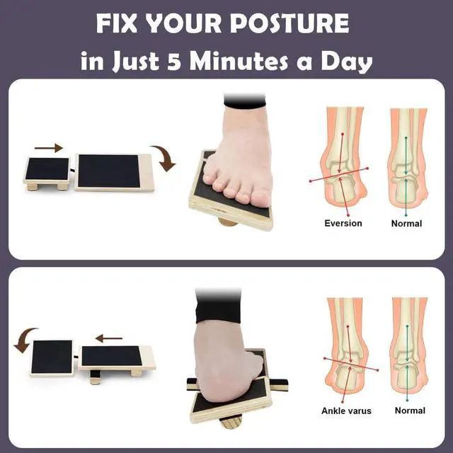 Alt view image 5 of 7 - Ankle Balance Board for Stability & Strength Training Single Leg Balance Board Wobble Board Balance Trainer for Ankle Strengthener, Axis Board for Home Gym, Rehab & Athletic Training