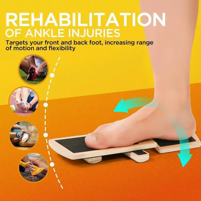 Alt view image 2 of 7 - Ankle Balance Board Foot Strengthener Trainer for Sprained Ankle, Stability Exercises, Physical Therapy, Plantar Fasciitis Relief, Posture Correction, Balance Training, Anti Slip Wobble Board