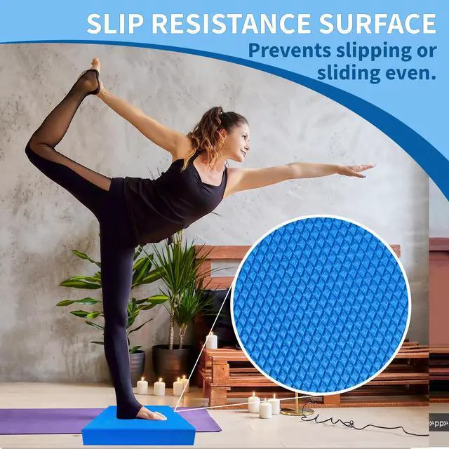 Alt view image 5 of 7 - Professional Foam Balance Pad 15.8 x 13.2 x 2 inch, Large Balance Pads for Physical Therapy, Foam Balance Board for Rehabilitation Stability Workout Knee and Ankle Exercise Strength Training
