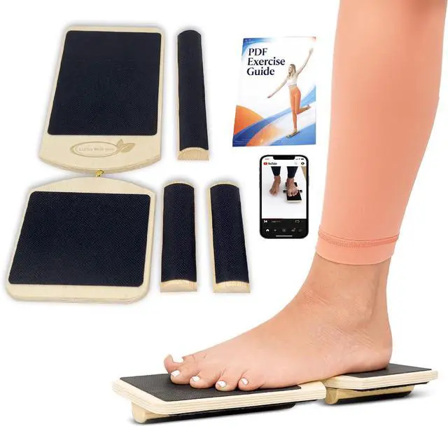 Main image of Single Leg Balance Board - Ankle & Foot Exerciser Strengthener, Physical Therapy for Sprained Ankles, Foot Stretcher for Plantar Fasciitis