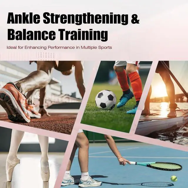 Alt view image 5 of 7 - Ankle Balance Board, Foot Trainer, Ankle Strengthener Set, Single Foot Balancing Board, Posture Corrector, Foot Strengthening Trainer for Sprained Ankle Valgus