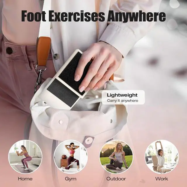 Alt view image 6 of 7 - Ankle Balance Board, Foot Trainer, Ankle Strengthener Set, Single Foot Balancing Board, Posture Corrector, Foot Strengthening Trainer for Sprained Ankle Valgus