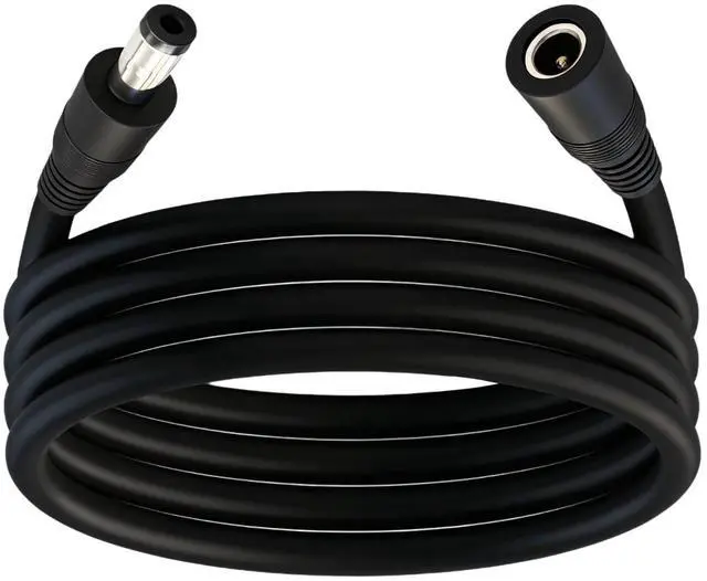 Main image of 1pcs 14AWG 5521mm Male-to-Female Connector, 12V/24V/36V DC Extension Cable(Black), Suitable for Surveillance Cameras, Vehicle Refrigerators, Solar Panels, and Portable Outdoor Power Supplies 9.8ft