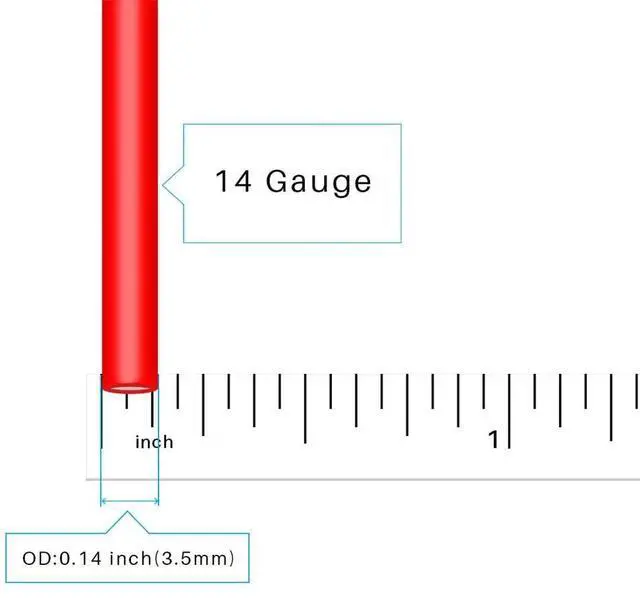 Alt view image 3 of 7 - 14 Gauge Silicone Wire Spool red and Black Each 25ft Flexible 14 AWG Stranded Tinned Copper Wire
