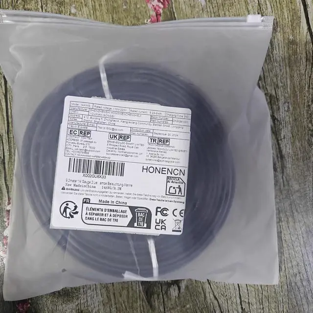 Alt view image 7 of 7 - 14 Gauge 2 Conductor Electrical Wire, 14 AWG 2.08mm Wire PVC Cord, 12V/24V DC Low Voltage/Copper-clad Aluminum(CCA)Flexible/2 Wire for Automotive LED Strips Lamp Lighting Marine(9.2M/30FT)