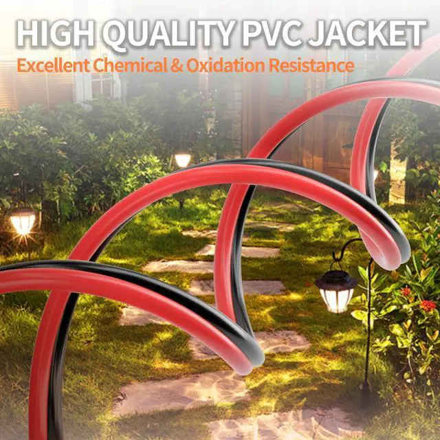 Alt view image 6 of 7 - 14 Gauge Wire 100FT, 2 Conductors Electrical Wire Red Black Cable, Low Voltage 14 AWG Copper Clad Aluminum Extension Cord for Speaker Wire, LED, Automotive 12V/24V DC