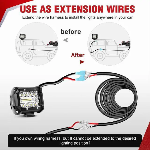 Alt view image 7 of 7 - 30FT 14AWG Oxygen-Free Copper Wire Red Black Electrical Stranded PVC Cord 2 Conductor Parallel 300V DC Flexible Extension Cords for LED Strips Lamps Lighting