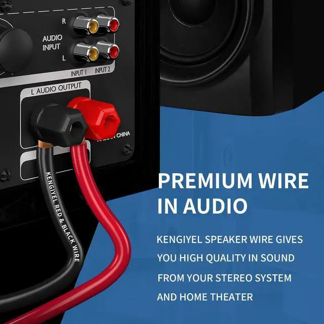 Alt view image 7 of 7 - Speaker Wire 14 Gauge 50FT 2 Conductors Red Black Cable Hookup LED Lighting Strips Electrical Wire Extension Cord 14/2 Gauge Wire Copper Clad Aluminum 12V/24V DC Cable Flexible Extension Cord