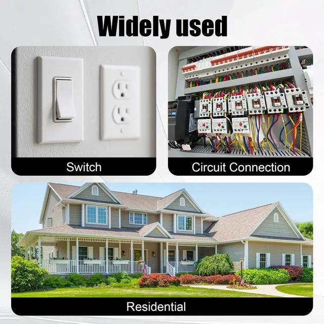 Alt view image 7 of 7 - 14/2 Wire with Ground - 10FT 14 Gauge NM-B Non-Metallic Sheathed Cable 100% Pure Copper 14 AWG 2 Conductor Residential Indoor Wire for Outlets, Switches, Other Loads and Lighting Wiring Projects etc.