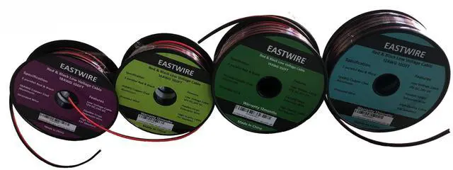 Alt view image 5 of 7 - 12AWG 100ft Red Black Cable Hookup Electrical Wire, 2 Conductors Flexible Parallel Zip Wire LED Strips Extension Cord Copper clad Aluminum Wire 12V/24V DC Cable