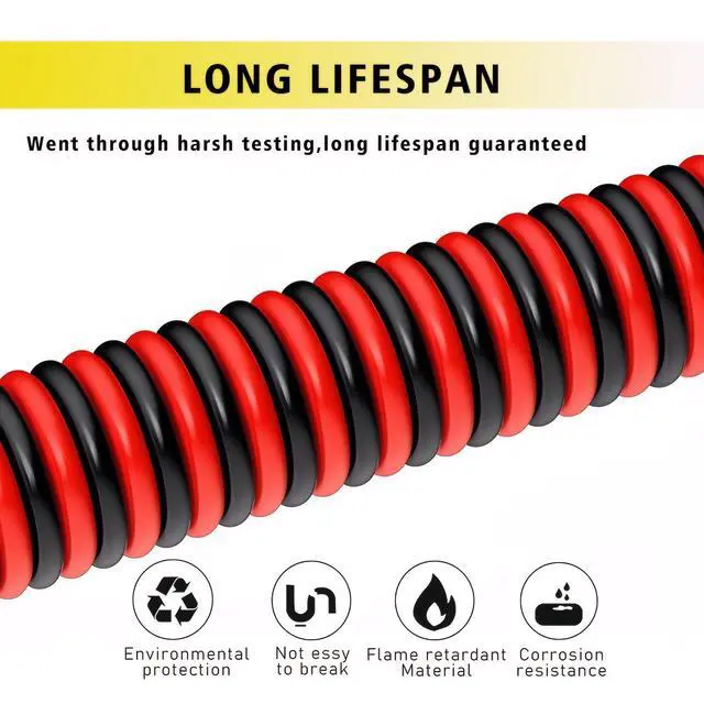 Alt view image 6 of 6 - 12 Gauge Wire,50FT 12/2 Red Black Electrical Wire Hookup Extension Cord 12/24V 2 Cable 12AWG for LED Ribbon Lamp Strip Tape Lights