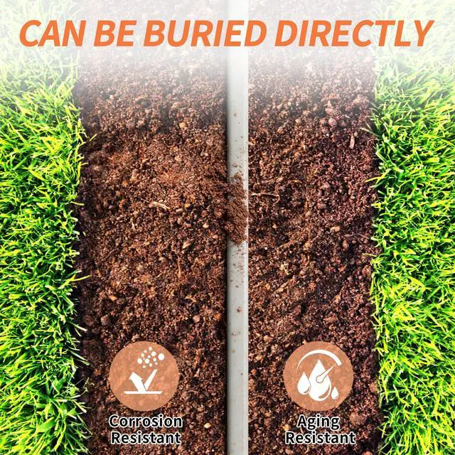 Alt view image 4 of 6 - 14/2 UF-B Wire 100FT Pure Copper Direct Burial Cable, Sunlight & Moisture Resistant, Ideal for Outdoor Lighting & Pump Installations & Residential Indoor Electrical Projects