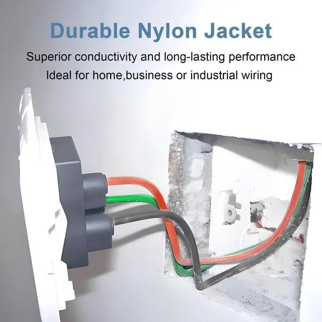 Alt view image 5 of 7 - THHN Wire 12 Gauge 25FT - OFC Stranded Copper 12 AWG Electrical Building Wire 600V with Nylon Jacket and PVC Insulation for Residential, Ground, Industrial, CNC, Panel Wiring - Blue