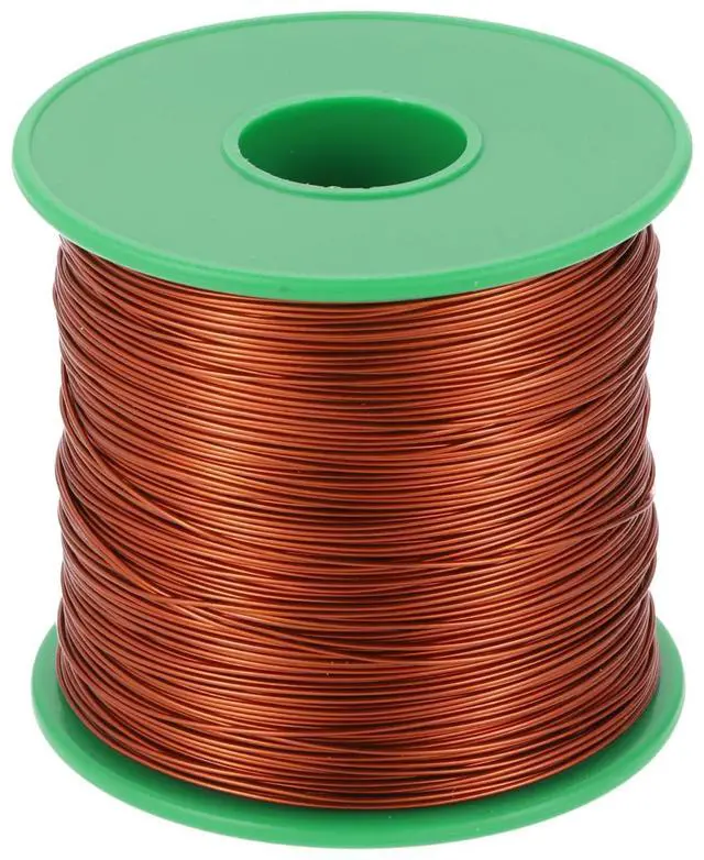 Main image of 24 AWG Magnet Wire, 24 Gauge Enameled Copper Wire, 1 Lb Magnetic Coil Wire for Transformer, Motor, Electric, 180C(356F),Brown